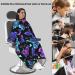 Professional Haircut Cape Fantasy Purple Blue Butterfly Design with Adjustable Snap Closure | Hairdressing Salon Essential - Buy Online on GoSupps.com