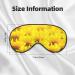 Yellow Sunflower Print Unisex Sleeping Eye Mask | Soft & Adjustable Blocking Face Mask for Ultimate Sleep Comfort - Buy Online on GoSupps.com