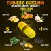 6-in-1 Turmeric Curcumin + Ginger Capsules | 95% Curcuminoids | Joint Support & Absorption | 13050mg Equivalent | with Garlic, Bromelain, Moringa & Black Pepper - Buy Online on GoSupps.com