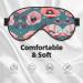 Buy SSIMOO Pastel Poppies Soft Sleep Eye Mask | Female Breathable Travel Eye Patch | Ideal for Relaxation & Comfort - Buy Online on GoSupps.com