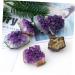 LIFKOME 2pcs Amethyst Cluster Rock Chip Rough Crystal Specimen Geode Natural Crystal Decoration Energy Druze - Buy Online on GoSupps.com