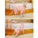 TENGTUD Hairless Cat Clothes Pet Warm Clothes for Sphynx Cat Pure Cotton Four Feet -XS_pink - Buy Online on GoSupps.com