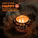 Pumpkin-Shaped Scented Candles | Black Vanilla & Truffle | Scented Candles for Halloween | Autumn Soy Candles for Home Scented | Large Jar 2 Wick Candle | 90 Hours Long Burning | Fall Candle Gift - Buy Online on GoSupps.com