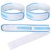 4 Pcs Catheter Holder Urine Drainage Bag Leg Band Band Straps Anti Slip Urinary Catheter Bag Leg Holder Elastic Foley Catheter Stabilization Device for Men Women, 2 x 23.6 Inch, White and Blue