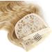 Ponytail Extensions Body Wave Ponytail Hair Extension Clip in Long Wavy Curly Ponytail Extension 24 Inch Wrap Around Synthetic Fake Hair Ponytail Hairpiece for Women for Women(Color:1BH613) 24inch 1BH613 - Buy Online on GoSupps.com