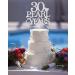 30 Pearl Years Cake Topper - Happy 30th Anniversary Wedding Cake Topper Silver 30 Pearl Years Anniversary Party Decorations 30 Pearl Years-silver - Buy Online on GoSupps.com