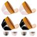 4 Pack Foundation Makeup Brushes with Protective Case, XKFLAUHM Flat Top Blush Flawless Kabuki Foundation Brushes for Blending Liquid Cream Flawless Powder Face Blush (Brochas De Maquillaje, Black and Pink)