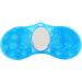 Blue Silicone Shower Foot Scrubber Massager with Pumice Stone - Exfoliating Bath Mat for Foot Massage and Cleaning - Buy Online on GoSupps.com