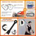 Buy Resistance Band Bar - 500 LBS Strength Training Kit with 4 Heavy Bands | Portable Home Workout Equipment for Chest Press Deadlift Squats and Curls | Detachable Bar (38.58 ) - Silver - Buy Online on GoSupps.com