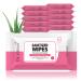 Dr. YERMA 70% Alcohol Hand Sanitizer Wipes with Aloe Vera & Extra Moisturizers 10 Packs of 20 (200 wipes) Travel Size Vegan Flower Scented FLOWER 10 Pack