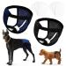 2 Pack Dog diapers for bitches with 16 hygiene pad reusable heat pants for menstrual period adjustable dog diapers black and blue (L)