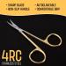 Nail Manicure Scissors 4.5 Gold Handle for Women - Beard, Mustache, Ear, Facial Hair, Eyebrows, Eyelashes (Adasesgld003) - Buy Online on GoSupps.com
