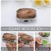 Wood Grain Print Pill Box - 2 Compartment Portable Pill Organizer | Decorative Metal Case for Pocket & Purse - Ideal for International Shipping - Buy Online on GoSupps.com