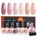 modelones Nail Polish Set 6 Colors Neutral Nude Nail Polish Skin Tones Collection Nude Pink Quick Dry Nail Polish Finger Nail Polish Bulk Manicure Diy Nail Art Salon Home Gift For Women Girl A1-Graceful Charm