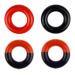 Zelerdo 4 Pack Golf Club Warm Up Swing Weight Ring Black,Red,Black Mixed Red