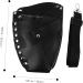 Frcolor Leather Hairdressing Belt Bag | Stylish Cross-Body Tool Waist Bag | Black Haircut & Makeup Pockets (20.5x14cm) - Buy Online on GoSupps.com