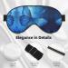 Blue Butterfly Print Eye Mask - Ultra-Soft Light-Blocking for Comfort & Restful Sleep | International Shipping - Buy Online on GoSupps.com