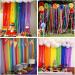 Rainbow Crepe Paper Streamers - 26 Rolls, 710 Yards - Party Decorations for Birthday, Festival - Red, Green, Blue, White, Black - 1.8W x 27 Yards/roll - Buy Online on GoSupps.com