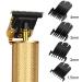 Men's Cordless Rechargeable Hair Clippers - Gold Metal Body Trimmer for Professional Hair Cutting and Grooming - Buy Online on GoSupps.com