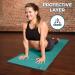 Youphoria Yoga Towel: Microfiber Non-Slip Mat Towel in Mint with Gray Stitching - Buy Online on GoSupps.com