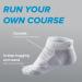 R-Gear Drymax Low Cut Running Socks 3 Pack - Men and Women | Breathable Moisture Control, Anti-Blister | White, Medium Cushion Large - Buy Online on GoSupps.com