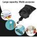 Black Golf Storage Handbag with Zipper Pocket and Gear Clip Hook - Buy Online on GoSupps.com