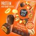 Feel Fit Protein Peanut Butter Chocolates - High-Quality Milk Chocolate | Sugar-Free 17% Protein Gluten-Free | 4-Pack (4 x 66g) - Buy Online on GoSupps.com