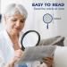 5.5 Inch Handheld Magnifying Glass with Light - 3X 10X Magnification, 3 LED Lights, Storage Bag & Cleaning Cloth - Ideal for Seniors, Reading, Inspection, Coins & Exploration - Buy Online on GoSupps.com