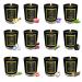 Scented Candles Gift Set Black Glass Horoscope Jar Aromatherapy Candles Set of 12 Soy Wax Votive Candles for Party Dinner and Camping 12 Scents