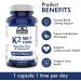 Vitamin K2 MK-7 60 Caps - K2 Vitamin Supplement MK-7 Vitamin K-2 100 mcg - Heart Health - Cardiovascular Health - Blood Clotting - 3rd Party Tested - Formulated & Made in Canada 60 count (Pack of 1) - Buy Online on GoSupps.com