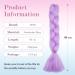 Tess Braids Extensions 60 cm - Jumbo KanCalon Hair for Box Braids Light Purple (1 Piece 100g) - International Shipping Available - Buy Online on GoSupps.com