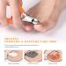 Fvion Precision Nail Tongs | Matt Handle Nail Scissors for Ingrown Toenails | Non-Slip Design for Thick Fingernails | Soft Handle Orange - Buy Online on GoSupps.com