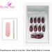 Bling Art Almond False Nails Fake Stiletto Gel Glitter Glossy Acrylic Long 24 Tips Glue (Sangria Gel) - Buy Online on GoSupps.com