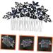 Didiseaon Dark Blue Hair Comb Wedding Rhinestone Hair Clip Girls Barrettes for Hair Floral Hair Comb Bridal Glitter Barrette Hair Combs European and American Zinc Alloy Bride Wig - Buy Online on GoSupps.com