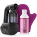 MineTan Bronze Babe Home Spray Tanning Kit Includes Double Dark 8oz Professional Spray Tan Solution + Fake Tan Mitt Applicator - Use with Spray Tan Tent- Spray Tan Machine Self Body Tan Gun Babe Spray Tan Kit Black
