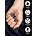 Kalolary 22PCS Full Wraps Nail Polish Stickers Self-Adhesive Nail Strips with 1PCS Nail File Gel Nail Art Wrap Stickers Decals for Women Girls (Black) - Buy Online on GoSupps.com