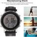 AYNEFY Altimeter Barometer Watch Compass - Waterproof Multifunctional Hiking Gear in Black/Gray | Shop Now! - Buy Online on GoSupps.com