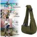 Petloft Reversible Small Dog Carrier - Adjustable Hands-Free Sling for Dogs Cats & Rabbits (Army Green) - International Shipping Available - Buy Online on GoSupps.com
