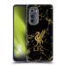 Head Case Designs Officially Licensed Liverpool Football Club Black & Gold Marble Crest & Liverbird Patterns 1 Soft Gel Case Compatible with Motorola Edge (2022)