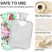 Hot Water Bottle with Bird Flowers - 1L Small Bag for Pain Relief Headaches Neck & Shoulders - BAP-Free - Buy Online on GoSupps.com