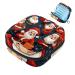 Menstruation upholstered bag zip women's sord bag tampons collect bags for women girls (Merry Christmas Santa Claus) color 6 4.7x6.6x6.6 in/12x17x17 cm