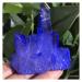 Natural Rock Crystal Clusters Colorful Angel Aura Electroplated Quartz Minerals Specimen Ornament Home Decorative Stone Flowers Quartz Stones Reiki Crystal Stone (Size : C/1kg)