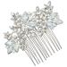 Beavorty comb Wedding Hair Accessories for Brides Bridal Hair Decor Bridal Headpieces for Wedding Bride Wedding Headdress Bride Headdress European and American decorate alloy