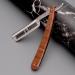 Gold Monkey-777 Straight Razor for Men - Stainless Steel Manual Shaving Razor with Natural Wood Handle | Vintage Barber Shaving Experience - Buy Online on GoSupps.com