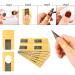 120 Piece Nail Stencils - Self-Adhesive Golden Modeling Stencils for Gel & Nail Extensions | International Shipping - Buy Online on GoSupps.com