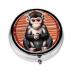 The Silent Monkeyround Pill Box 3 Compartment Round Pill Box Organizer * Portable Travel Pill Box for Traveling.