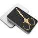 Jarvistar Nose Hair Scissors & Ear Screens - Stainless Steel Rounded Tip Beard Shears - 9.5 cm Gold - Buy Online on GoSupps.com