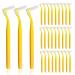 Skhaovs 30 pieces of yellow interdental brush dental floss stick dental with anti-slip handle dental floss brushes for between teeth and gums gum cleaning tools (30 PCs)