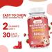 Magnesium Glycinate Gummies 500mg with Vitamin B6 | Natural Calm Support for Mood, Muscles & Sleep | Strawberry Flavor | 60 Gummies - Buy Online on GoSupps.com