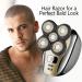 5-in-1 Men's Electric Head Shaver - Wet/Dry Rotary Razor & Grooming Kit - Buy Online on GoSupps.com